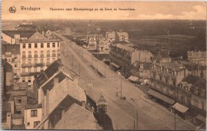 Belgium Wenduine Panorama Blankenberge Smet de Naeyerlaan Vintage Postcard 04.35