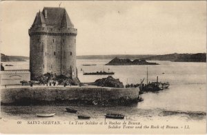 CPA SAINT-SERVAN-sur-MER La Tour Solidor et le Rocher de Bizeux (1251199)