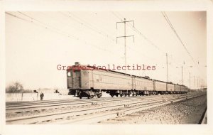 Railroad, Cars, RPPC