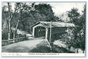1947 Covered Bridge Near Wilmington Vermont VT Vintage Posted Postcard