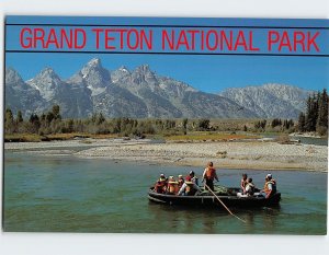 Postcard Floating the Snake River, Grand Teton National Park, Wyoming