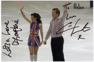 Frankie Poultney David Seaman Wife Dancing On Ice Chris Fountain Signed Photo