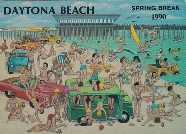 Florida Daytona Beach Spring Break 1990