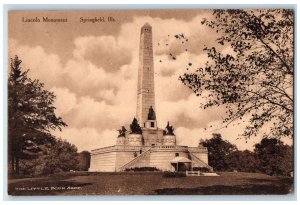 1917 Lincoln Monument Scene Springfield Illinois IL Posted Vintage Postcard