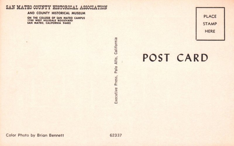 San Mateo County Historical Association,San Mateo,CA BIN