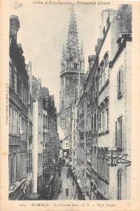BF10093 st malo la grande rue high street france        France