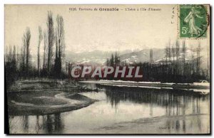 Old Postcard Environs de Grenoble Isere L a L daughter of Love