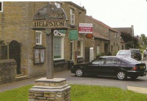 Cambridgeshire Postcard - Signs of The Times at Helpston   A8371