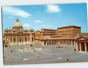 Postcard St. Peter's Cathedral and Square Vatican City Vatican