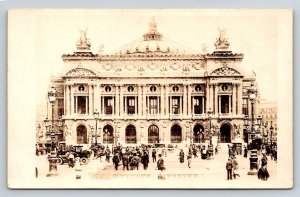 Antique Paris Opera House Palais Garnier RPPC Real Photo Postcard c1910