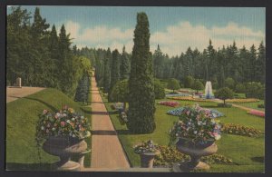 Washington SPOKANE Duncan Sunken Gardens - Manito Park ~ Linen