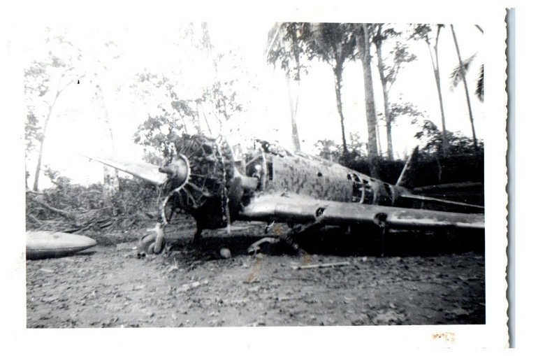 Real Black and White Photo of old fighter plane Airplane Postcard