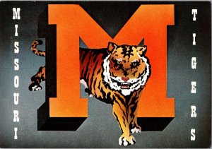 Postcard UNIVERSITY OF MISSOURI COLUMBIA Tigers Vintage CD3