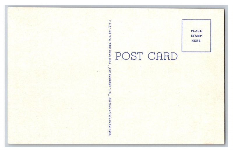 Vintage Postcard KS M.K. & T. Station Offices Parsons Kansas Coca Cola Sign Cars