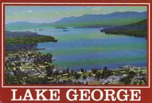 New York Lake George Aerial View Looking North Over The Village