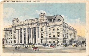 Chicago Illinois 1924 Postcard Northwestern Passenger Train Station