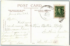 Government Locks & Lock House Muskingum River Marietta OH c1908 Postcard E69