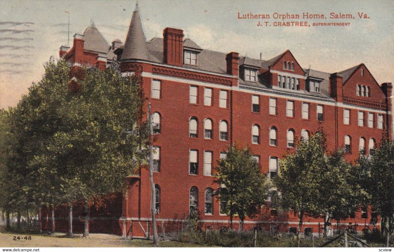 SALEM, Virginia, PU-1916; Lutheran Orphan Home