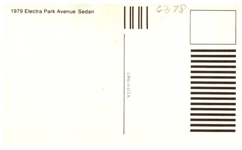 1979 Electra Park Avenue Sedan , Buick
