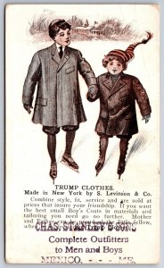 Mexico ME Stanley Ad For Trump Clothes~Levinson, New York City 1908 Ice Skating