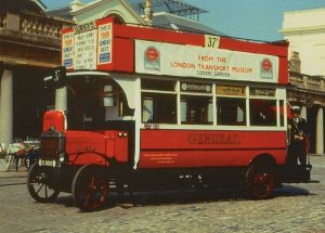 K Type Covent Garden Bus Tram after WW1 London Exhibit Postcard