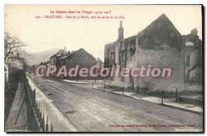 Old Postcard Saint Die Rue De La Bolle Towards The Exit Of The City