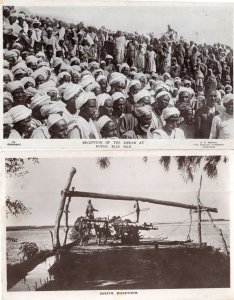 Reception Of The Sirdar At Rufaa Blue Nile Khartoum Africa 2x Postcard