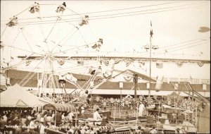 Puyallup WA State Fiar Ferris Wheel Real Photo Postcard