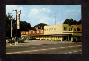 WV Acker's mid-city Motel Restaurant Wheeling West Virginia Postcard