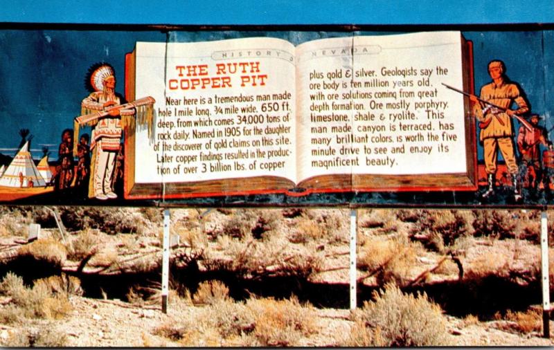 Nevada Ruth The Ruth Copper Pit Sign