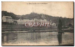 Old Postcard surroundings Morlaix La Salette Boat