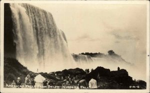 Niagara Falls American Falls CLINE 5-A-6 Real Photo Postcard