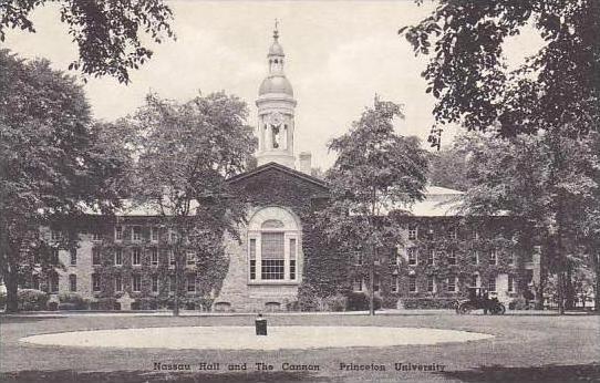 New Jersey Princeton Nassau Hall Princeton Univers Albertype