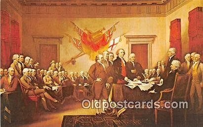 Declaration of Independence, July 4, 1776 Painting by John Trumbull Patriotic...