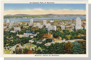 Montreal, Quebec,Canada Postcard,Central Part/Quartier Cenre