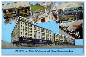 c1940 Harvey's Nashville's Largest Oldest Department Store Tennessee TN Postcard