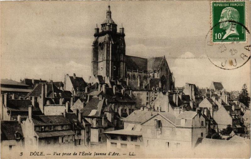 CPA DOLE -Vue prise de l'École Jeanne d'Arc (263558)