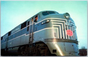 E7 Locomotive Train, New York Central - Postcard 