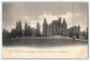 1905 General View Knights Pythias Orphans Home Springfield Ohio Antique Postcard