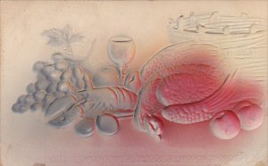 Pheasant Lobster and Fruit Embossed 1907