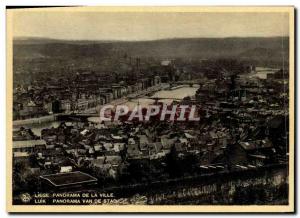 Old Postcard Liege Panorama of the City