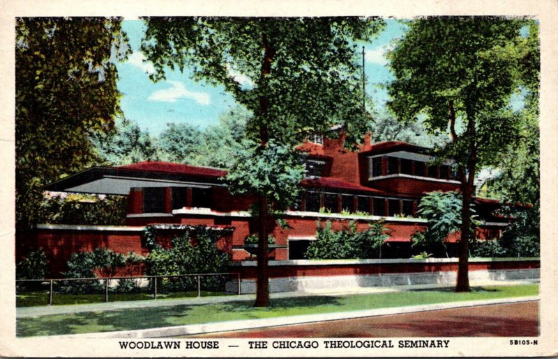 Illinois Chicago Woodlawn House The Chicago Theological Seminary 1954 Curteich