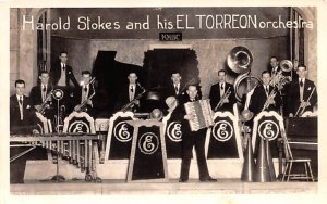 Harold Stokes & his El Torreon Orchestra real photo Unused 