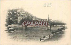 Old Postcard 313 lyon ainay bridge (card 1900)