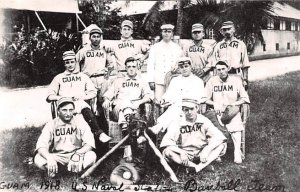 Guam 1918 US Naval Station Baseball Team Guam Unused 