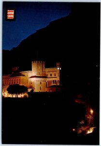 Postcard - Palais Pincier de nuit - Principaute De Monaco, Monaco