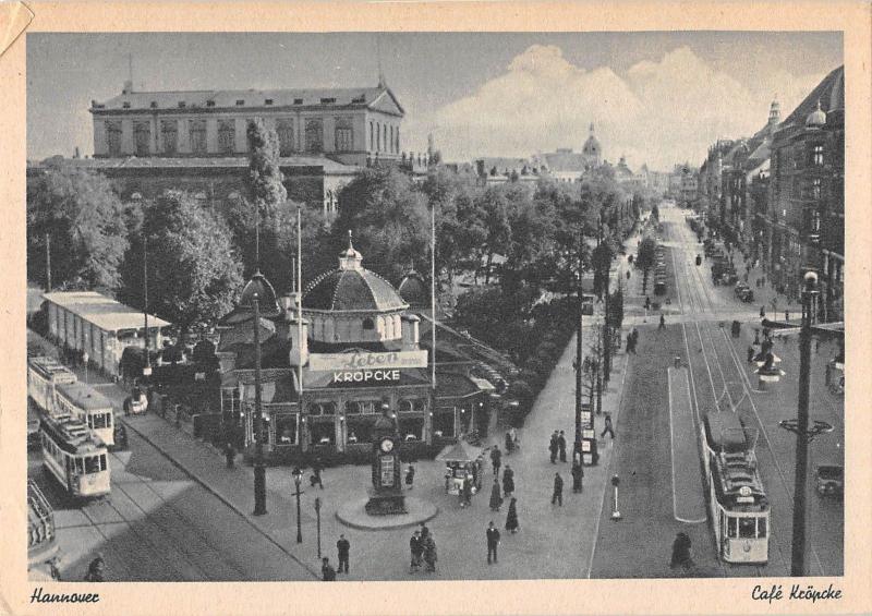 BG40340 hannover cafe kropcke tramway strassenbahn   germany