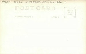 Cowboy Dennis Rodeo Western Pendleton Oregon 1930s RPPC Photo Postcard 8137 