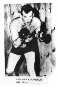 Lot338 ingemar johansson box sport real photo sweden boxing