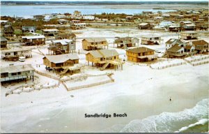 Ad Realtor Postcard VA Virginia Beach Elevated Sandridge Beach Houses 1960s S113
